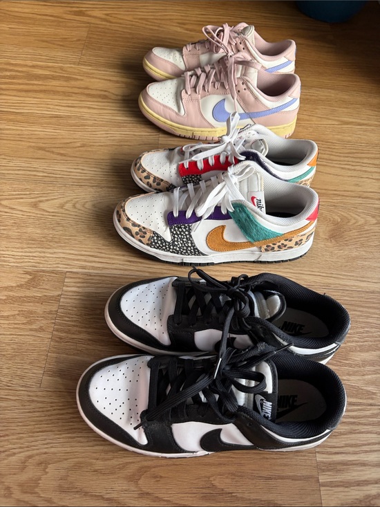 Nike Shoes - Lot of 3 Nike Dunk Low Panda & Animal Print & pastel